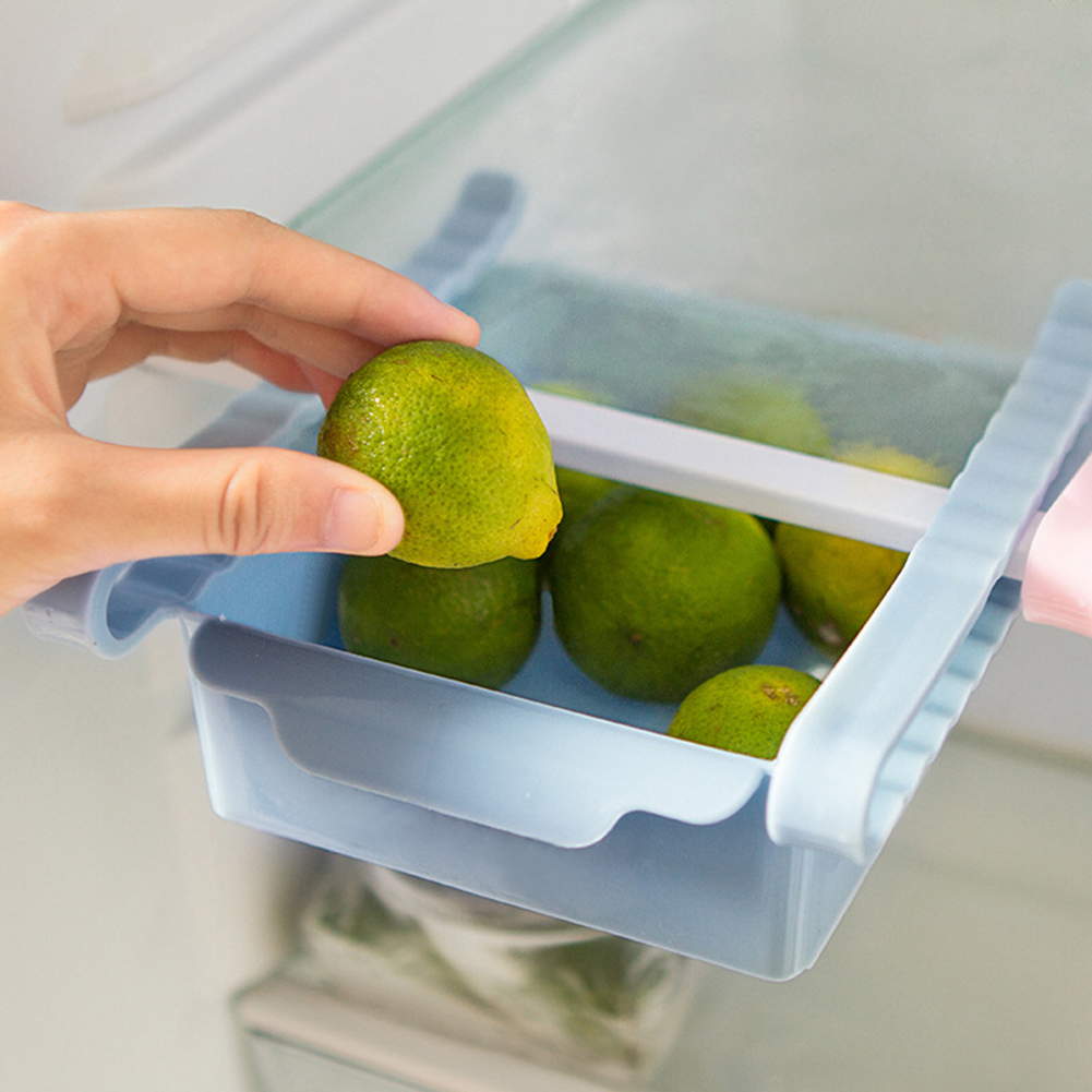300ml Kitchen Storage Drawers Plastic Storage Drawer Organizer Fridge Slide Drawer Food Storage Rack Food Container Storage Box