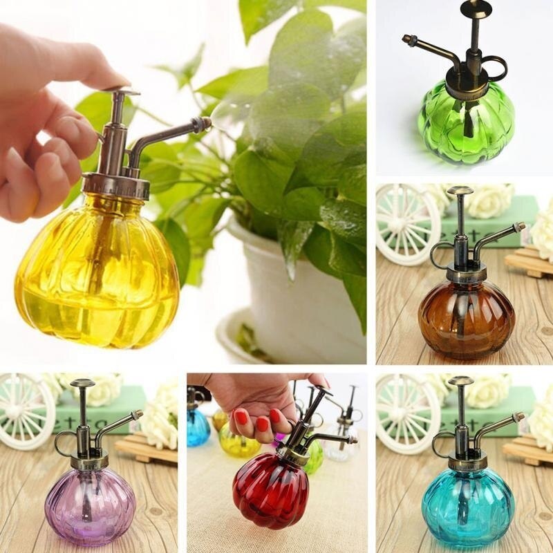 Antikk glass plante blomstervanning potte spray flaske hage frisør sprøyte(skum boks emballasje) hage tilbehør