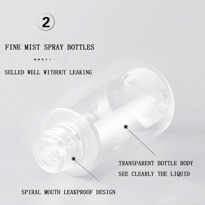 Spray Bottles 60Ml Fine Mist Empty Travel Cosmetic Refillable Container Hairspray Makeup Face Water Mister Plastic Sprayer Atomi