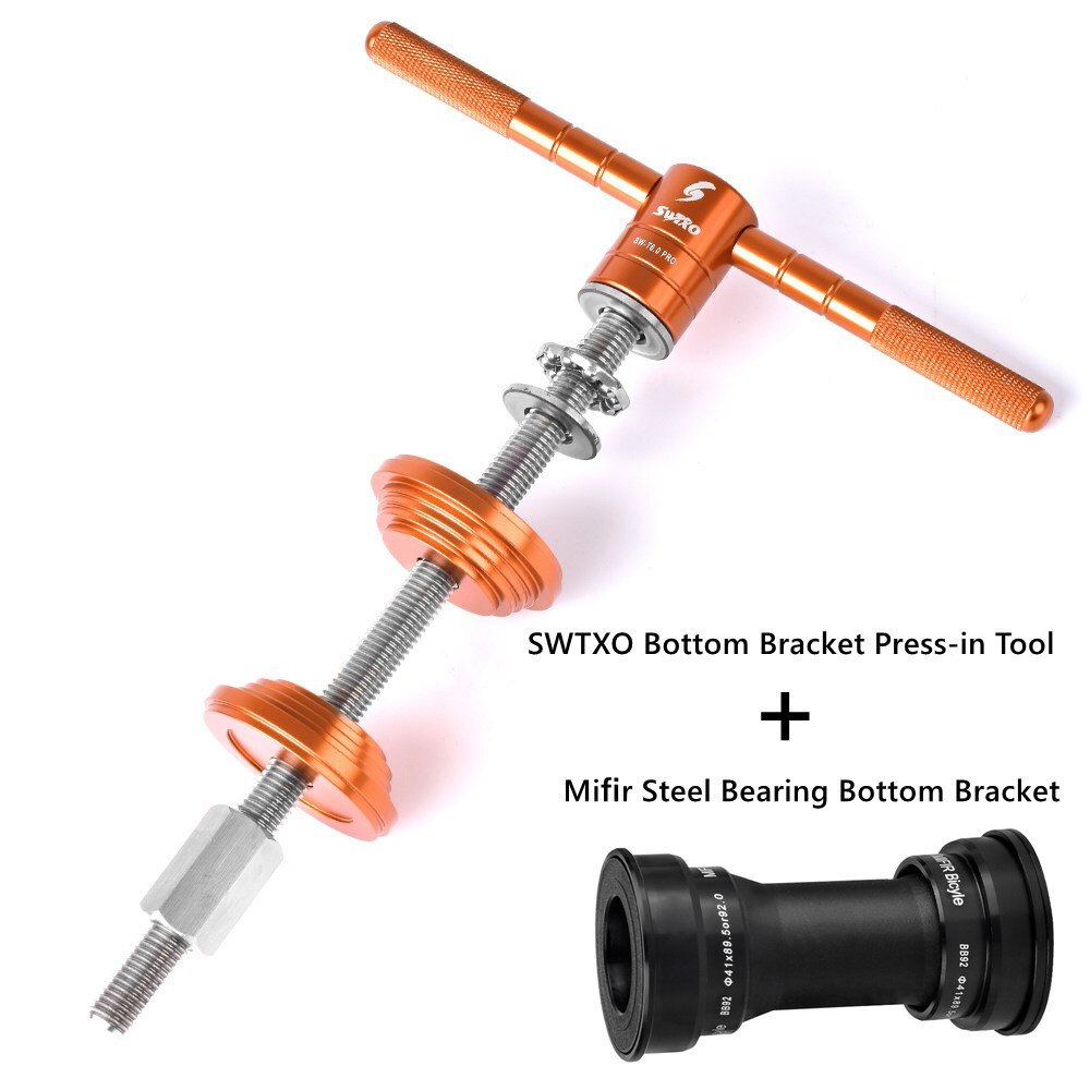 SWTXO Bike Headset Cup and Bottom Bracket Press Installation Tool Bicycle Headset Press-in Tool Bearing Installer Repair Tools: Tool n Mifir BB92 BK