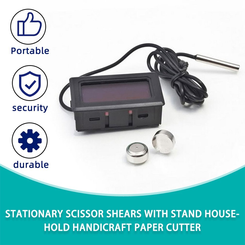 Refrigerator Thermometer Electronic Digital Thermograph LCD Fridge Freezer temperature Tester Probe Sensor Meter 1 m