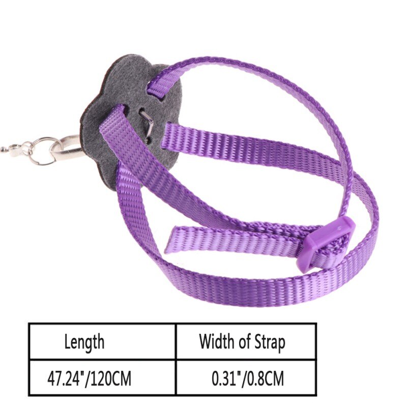 Parrot Bird Belt Outdoor Adjustable Harness Training Rope Portable Training Pet Parrot Bird Supplies Pigeon Rings zh1