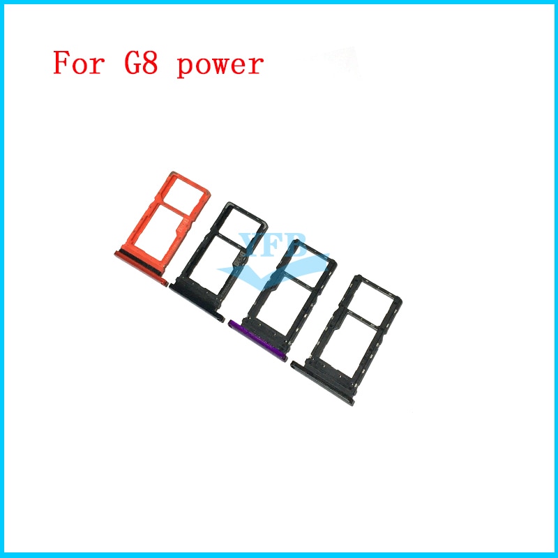 10pcs For Motorola Moto G8 power Sim Card Tray SD Card Reader Socket Slot Holder Replacement Part