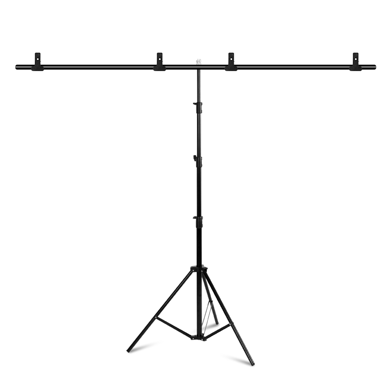Fotografie Foto Hintergrund Steht T-Form Hintergrund Rahmen Unterstützung System Steht Mit Schellen für foto studio Mehrere größen