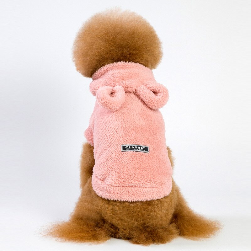 Winter Warm Large Dog Clothes Dog Hoodie Coat Sweater for Large dogs Pet Clothes Golden Retriever Labrador Alaskan: pink / XXXL