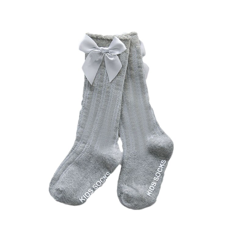 Baby Zomer Lente Sokken Kids Peuters Meisjes Grote Boog Knie Hoge Lange Zachte Katoenen Kant Babysokjes Strik Socking Baby kleding