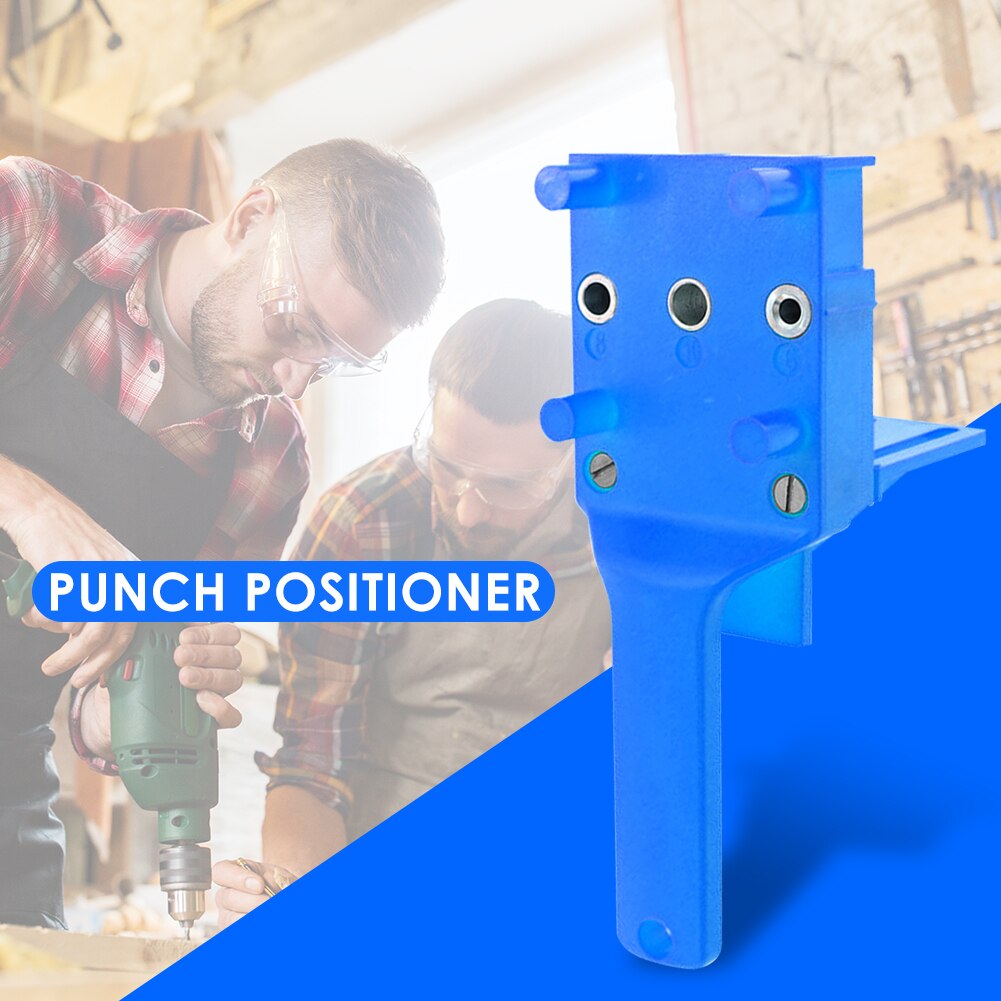 Drilling Hole Jig 1PC Quick Centering Fixture Pocket Hole Portable ABS Plastic Positioning Punching Handheld Dowel Jig