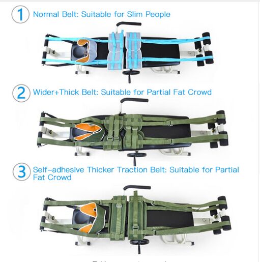 Tela di canapa regolabile cinghia della trazione Lombare Letto di Trazione Trazione Letto Corpo stirata Caviglia vertebra Della Colonna Vertebrale Fatica Minori Injurie Tenditore bretelle