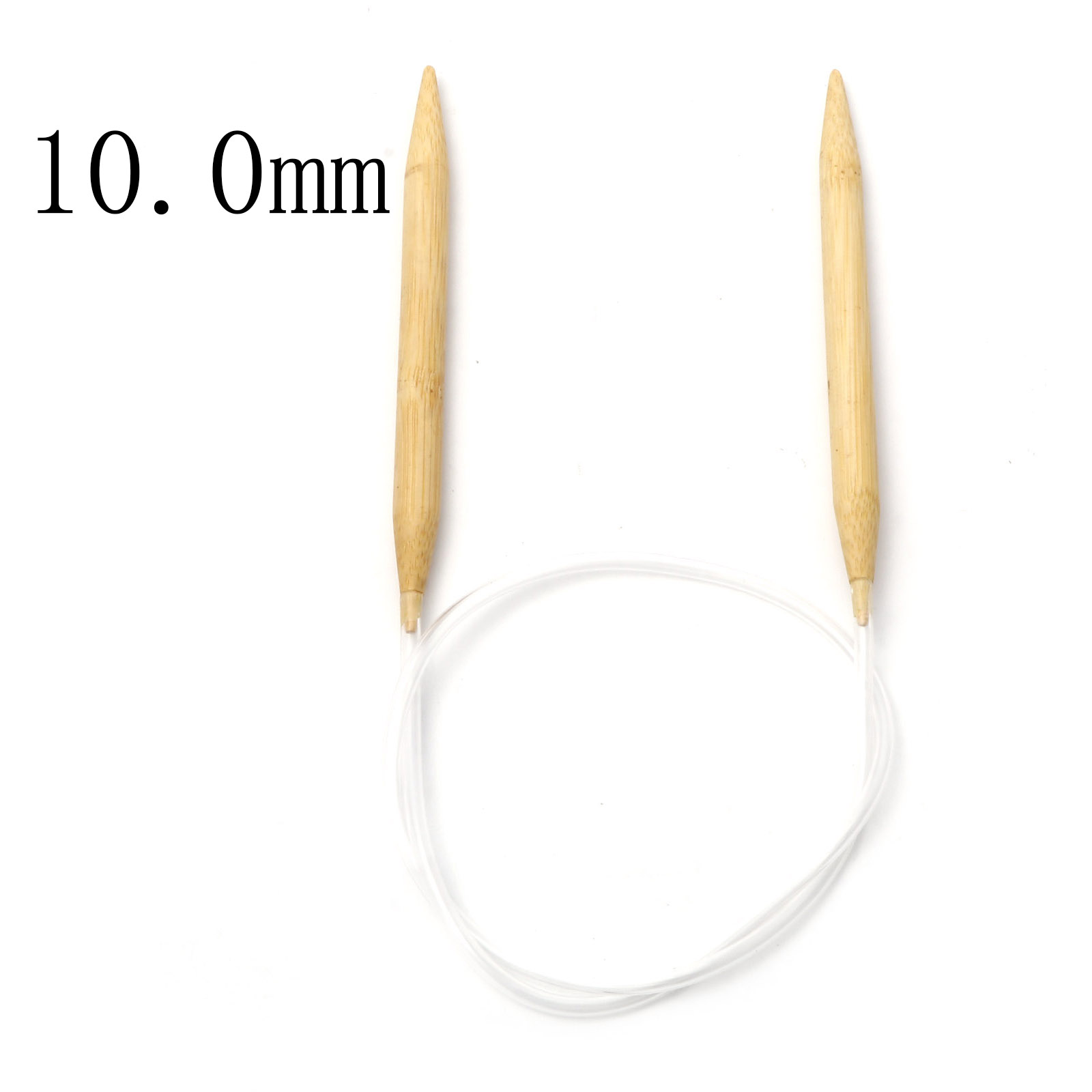 2mm-10mm Bamboo Plastic Circular Knitting Needles Beige Crochet Needles Pins Needle Craft Tools DIY Sewing Tools,80cm Long,1PC: 6mm / Beige