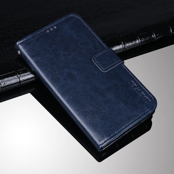 Funda abatible tipo billetera para OPPO Reno 2Z, Fundas teléfono carcasa de cuero para negocios, accesorios para OPPO Reno 2Z: Azul oscuro