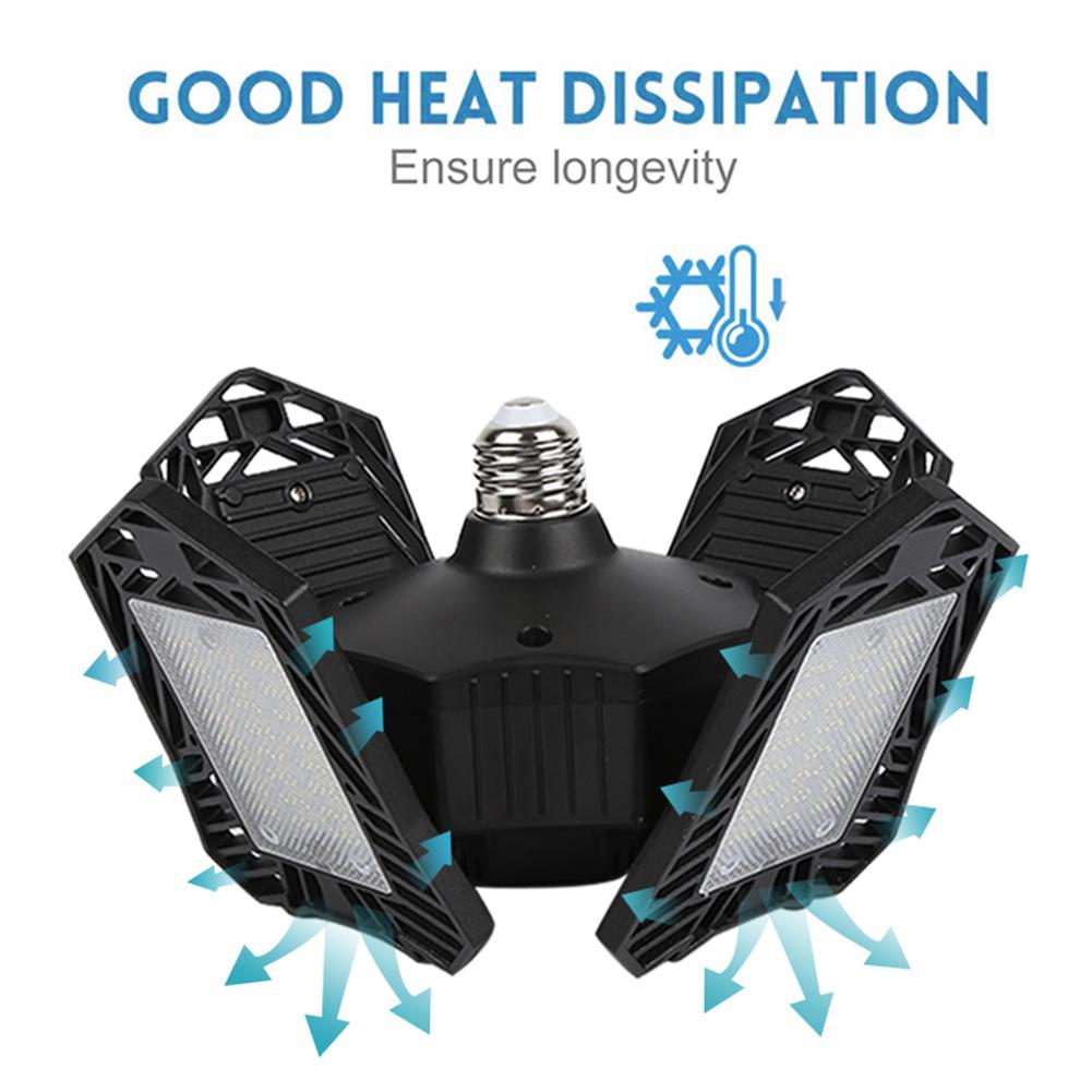 LED Garage Light Deformable Adjustable Garage Lamp High Bay Light For Workshop Parking Warehouse 150W 15000LM In Stock