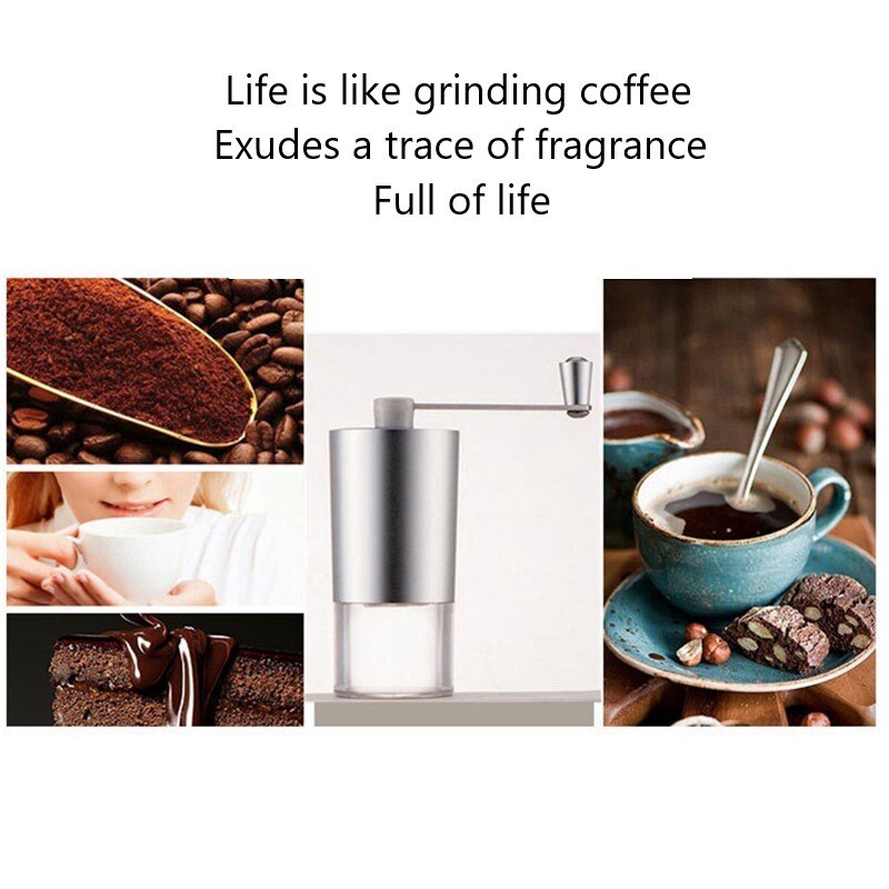 Office Hand-held Coffee Grinder Mini Kitchen Salt Pepper Grinder Powerful Beans Spices Nut Seed Coffee Bean Grind Mill Nuts
