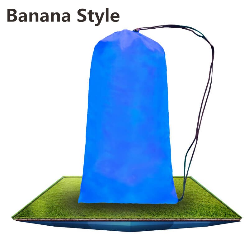 Ultra Light Sleeping Bag Air Sleeping Bag Lounger Laybag Lazy Bag Air Lounger Sofa Inflable Air Chair Camping Sleeping Bag: Sapphire Banana