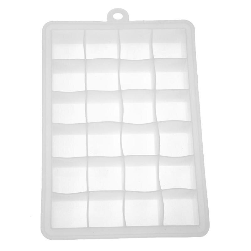 Food Grade Siliconen 24 Grids DIY Herbruikbare Ice Cube Mold Ice Cube Maker Ice Tray Jelly Vriezer Mould voor Sap: 1