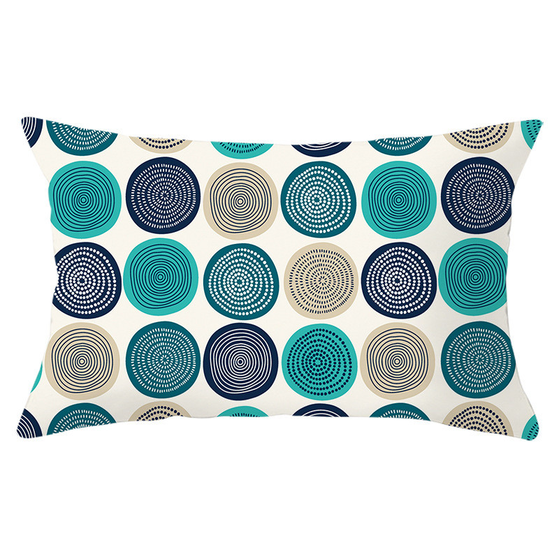 Housse de coussin géométrique 30x50, taie d'oreiller en Polyester, coussins de canapé décoratifs, décoration de maison, taies d'oreiller noires et jaunes