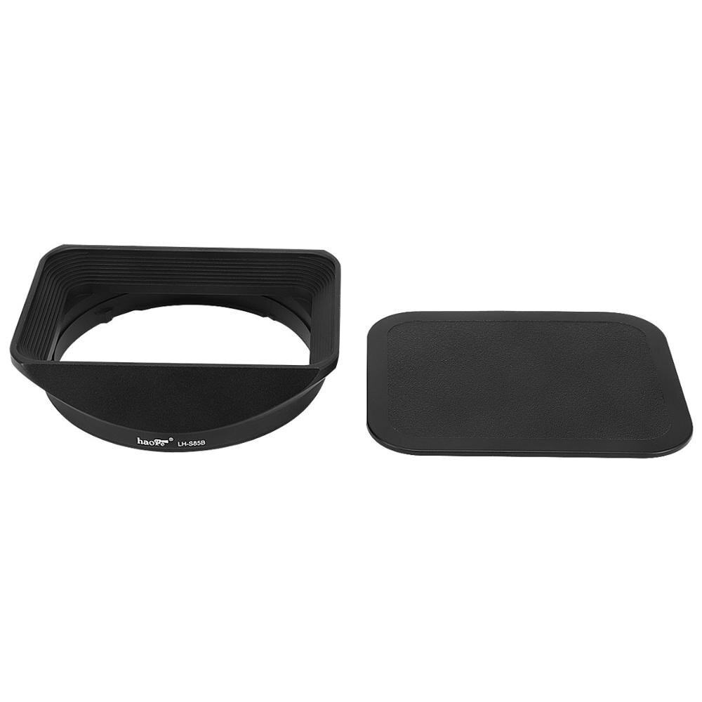 Haoge LH-S85B Bajonet Vierkante Metalen Zonnekap Shade Met Cap Voor Sony Fe 85Mm F1.8 SEL85F18 Lens