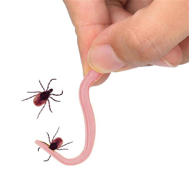 2Stck Haustiere Tick Entfernung Werkzeug Dual Zähne Tick Twister Katzen Hunde Reinigung Liefert Milben Twist Haken Entferner Haken Haustier liefert