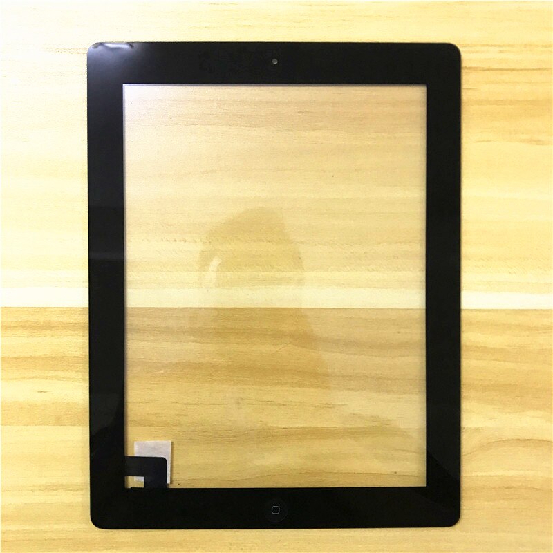 Écran tactile pour iPad 2 / iPad 3 / iPad 4, capteur de verre extérieur, réparation de panneau de remplacement avec bouton d'accueil