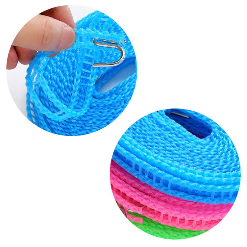 Outdoor Clothes Line Travel Portable Clotheslines Clothes Drying Rope Laundry Windproof Non-slip Washing Clothes Line