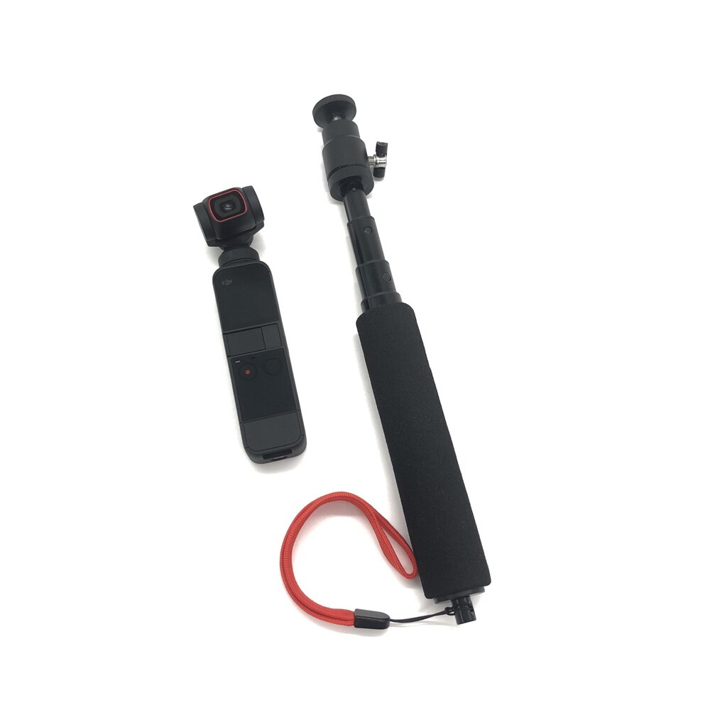 Selfie Stick Extension Pole Stick tripod For DJI Pocket2 Folding Stabilizer Rod Monopod gimbal Holder clip 1/4inch Screw Mount