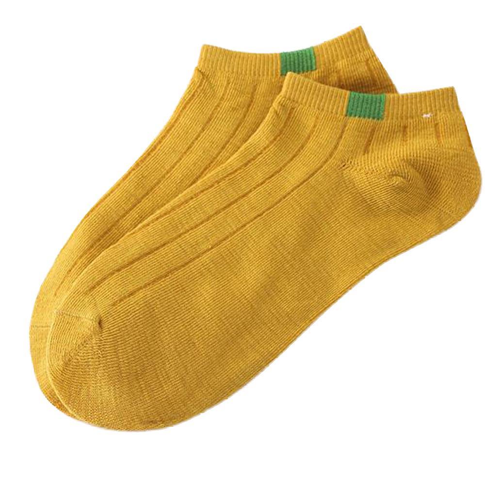 Een Paar Katoenen Sokken Vrouwen Mannen Ademende Sport Korte Sokjes Mode Effen Kleur Onzichtbare Antislip Elastische Boot sok