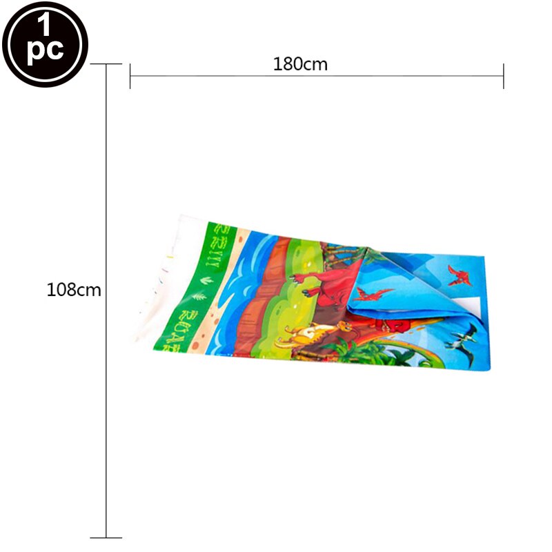 Dinosaur Party Supplies Disposable Tableware Set Paper Plates Napkins Straws Kids Birthday Decoration Baby Shower Boy: tablecloth