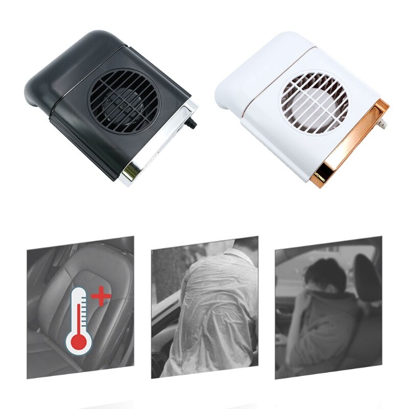 Car Back Seat Mini USB Fan Foldable Silent Fan Three Grade Wind Speed Adjustable Car Cooler Air Cooling Fan