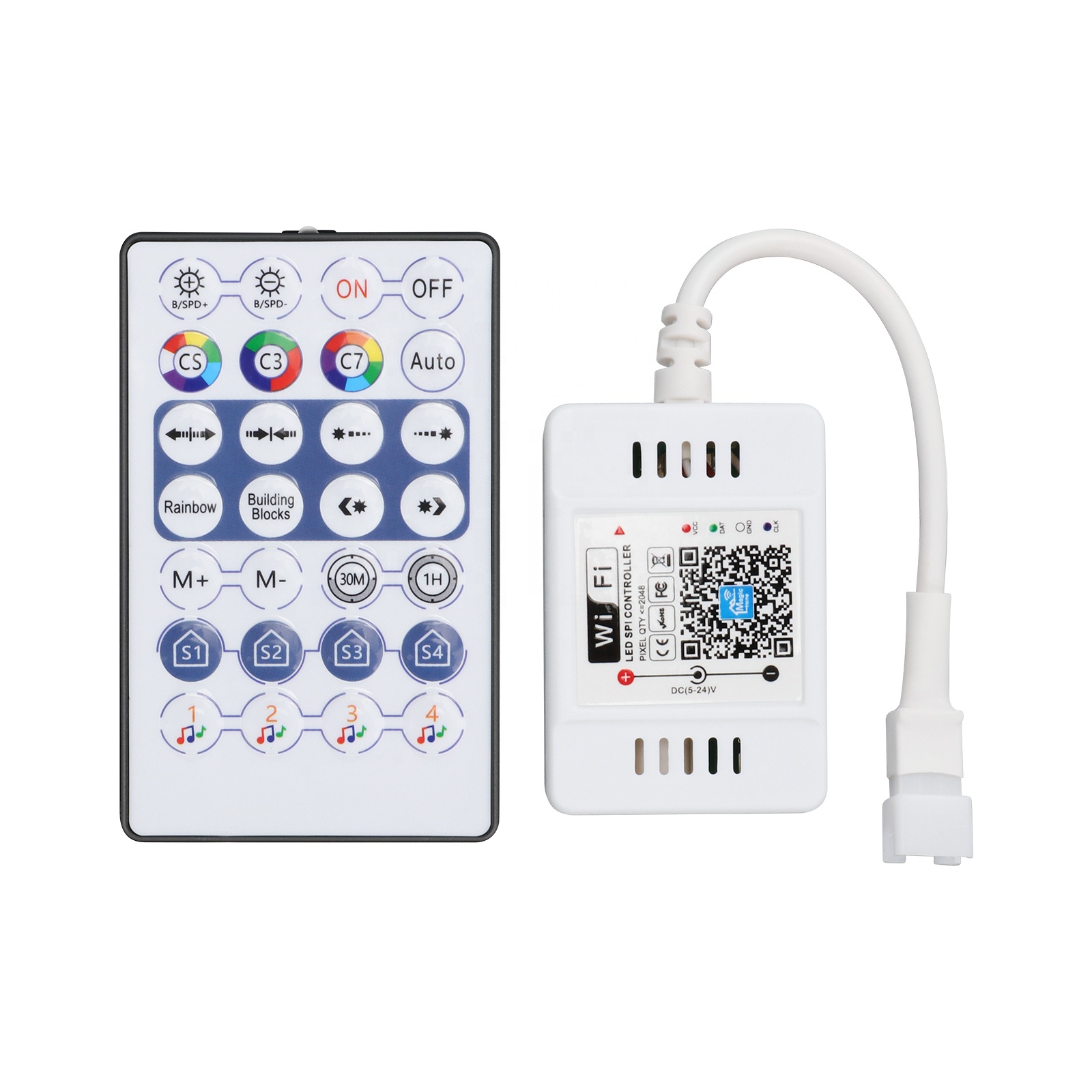 Magic Home Wireless WiFi Controller DC5V 12V 24V RGB/RGBW IR RF For WS2811 WS2812B Single Color RGB RGBW LED Strip: Red