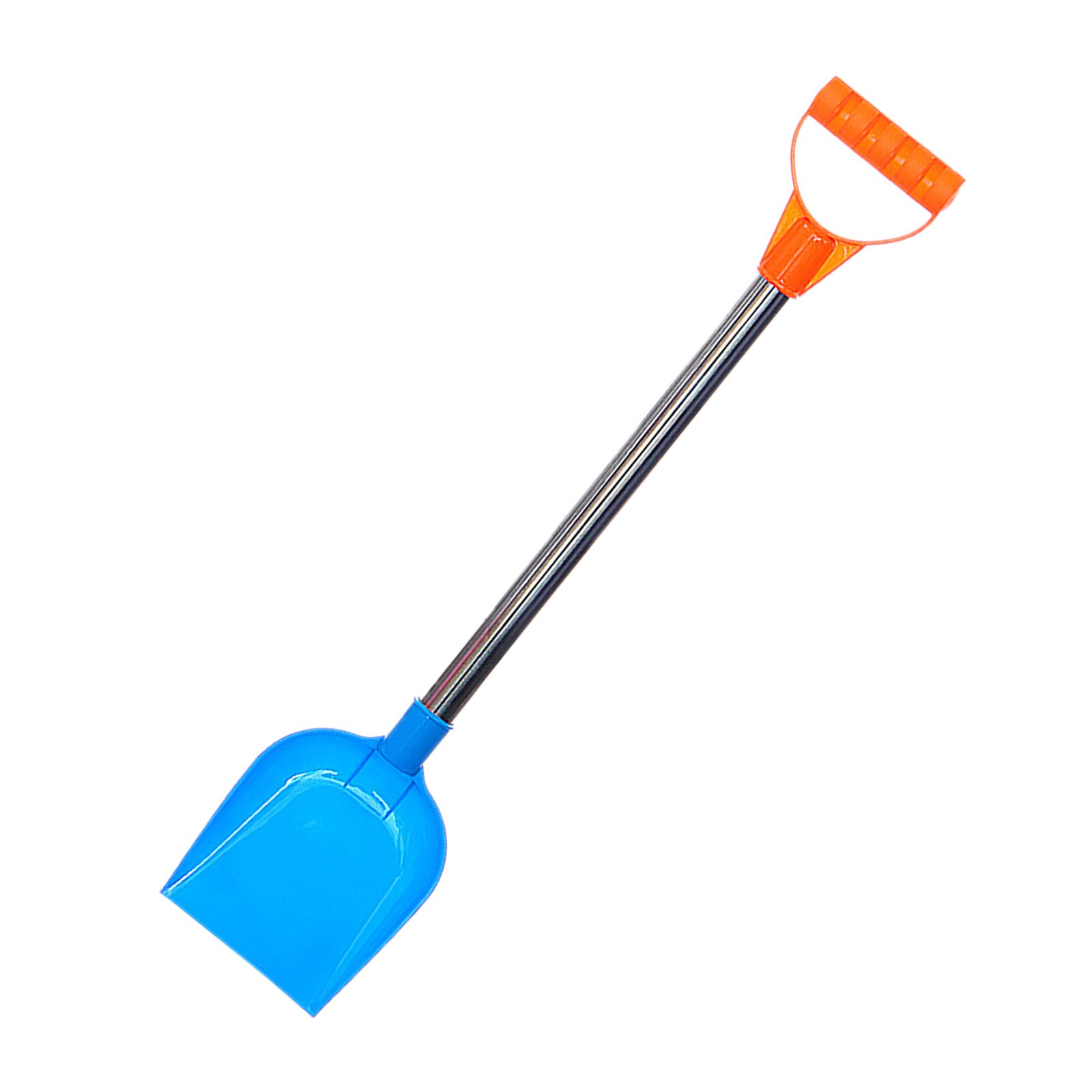 Pala de nieve retráctil para niños, pala de playa con mango de acero inoxidable, herramientas de jardín, 25 #1/4 piezas: Blue 