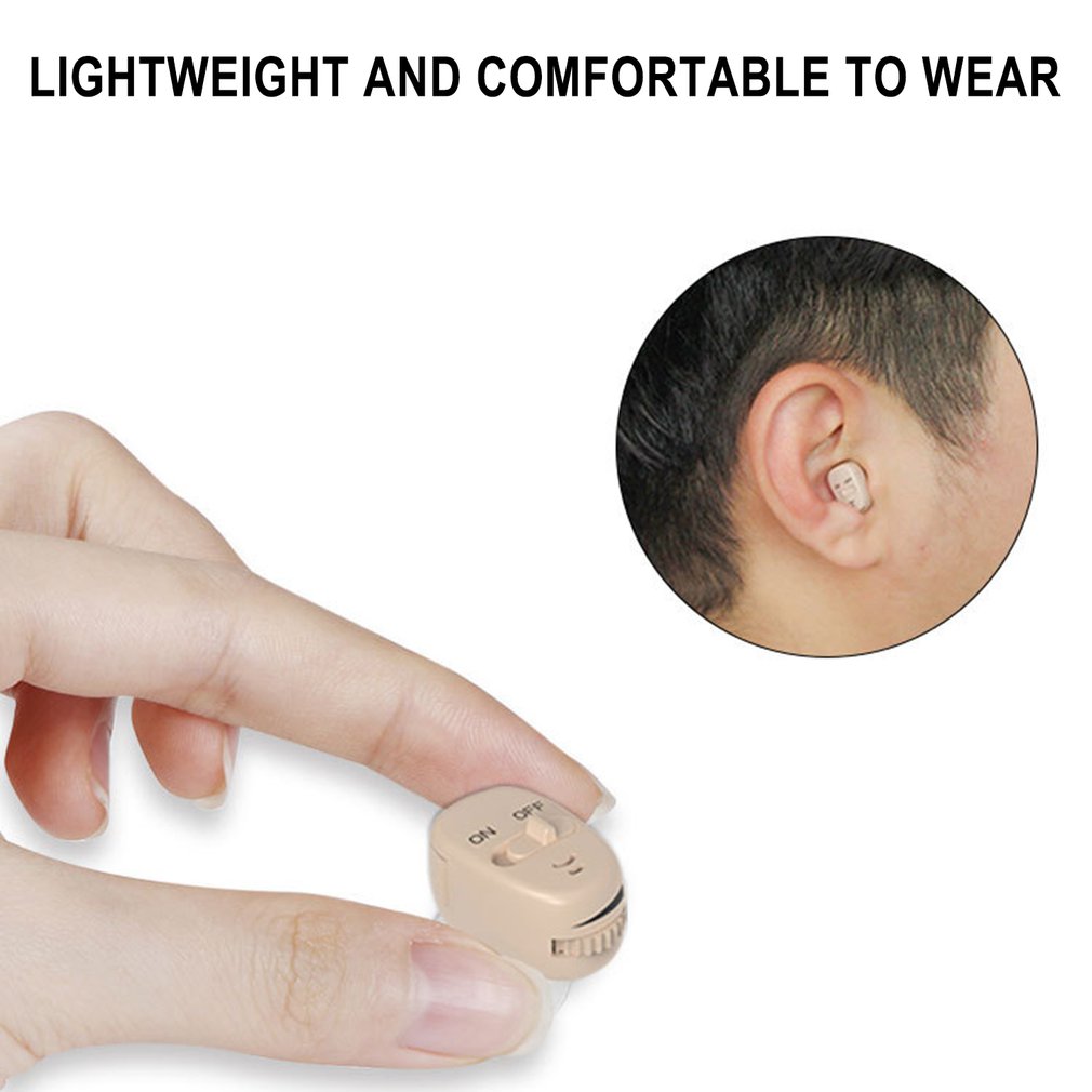 In Ear Hearing Aid Invisible Wide-Frequency No-Noise Super Mini Open-Fit Deaf Hearing Aids For Adults Elderly Children