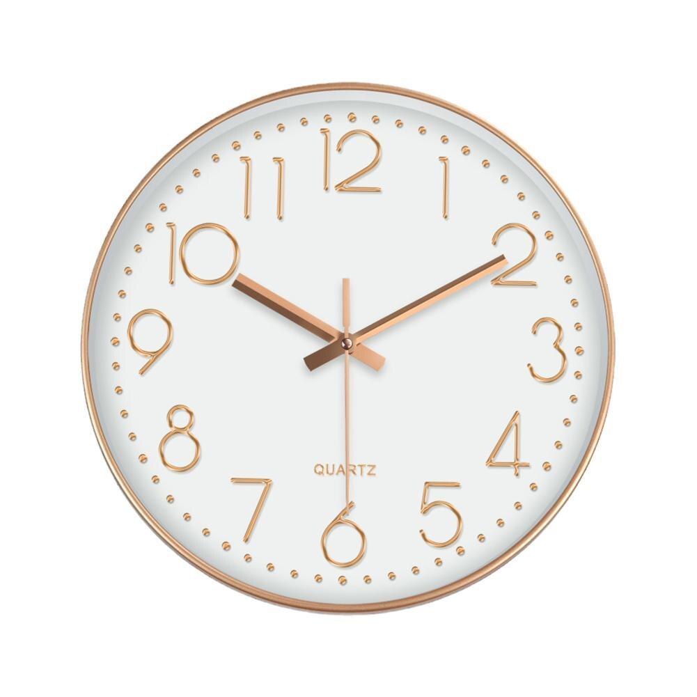 Świecący zegar okrągły zegar cyfrowy cichy zegarek kwarcowy 10 ''zegary ścienne proste wiszące zegary ścienne dekoracja robić domu robić sypialni