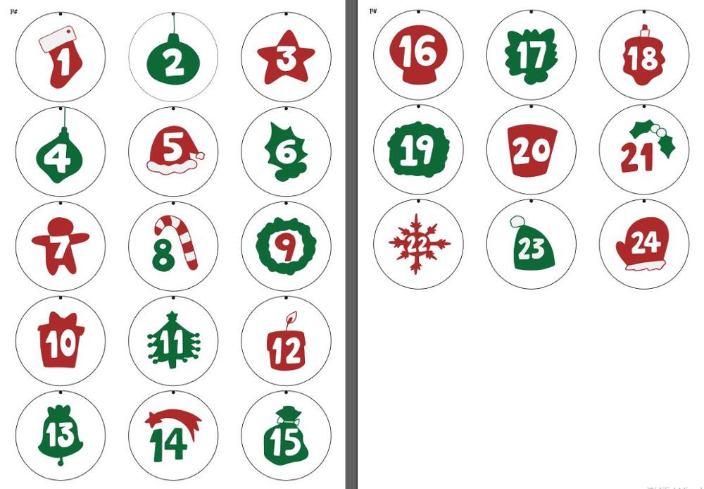 Nengdou 24 Stks/set Kerst Badge Broche Diy Accessoires Voor Kleding Hoed Rugzak Kerstboom Decoratie Kawaii Pins: P  24PCS