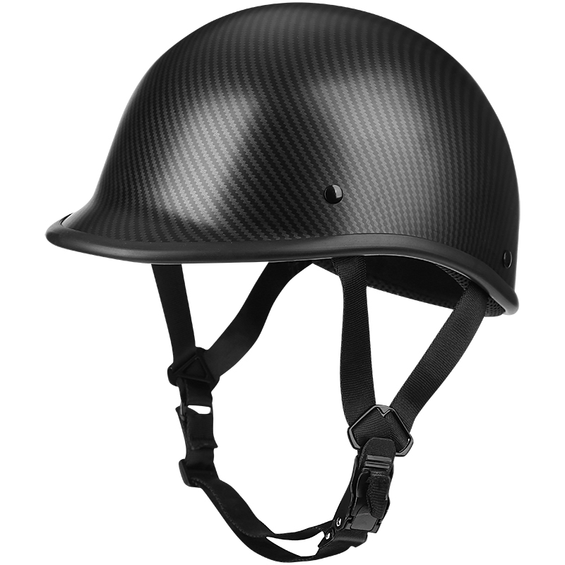 Medio casco de motocicleta casco Vintage alemán Moto motocicleta cara abierta retro scooter medio casco motociclista piloto casco