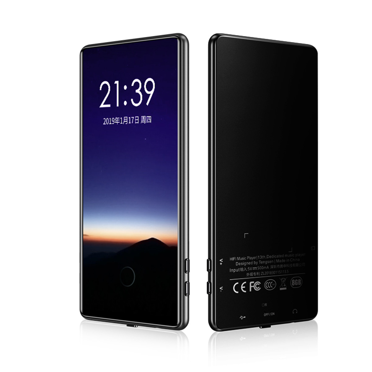 IQQ C18 MP3 Player - 16GB - 3.0" Screen - Bluetooth 5.0 - Lossless Audio - FM Radio - E-book - Voice Recorder