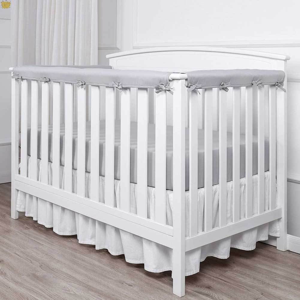 3 pçs/set Tira Anti-colisão Para Cerca Cama Quarto Casa Respirável Do Bebê Crib Bumper Protetor Fácil de Instalar