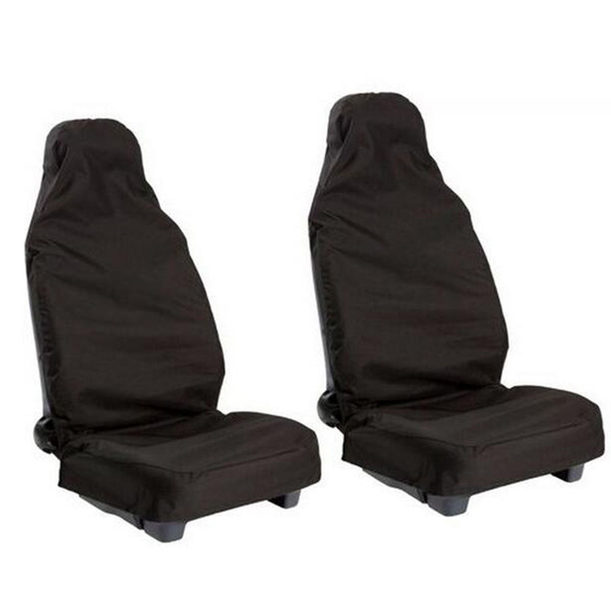 2 Stuks Voor Universele Waterdichte Nylon Auto Van Vehicle Seat Cover Protector (Zwart)