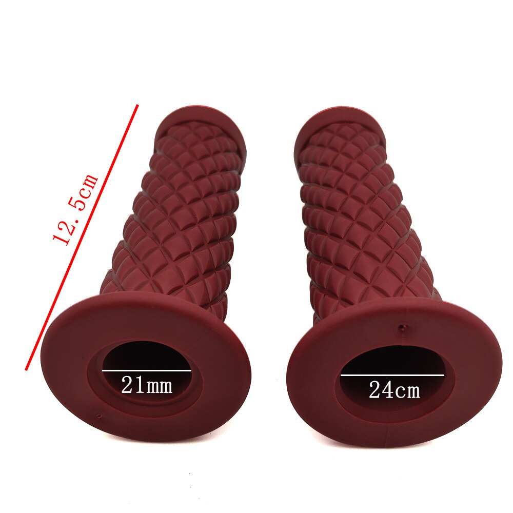 Universal classic 24MM 22MM Rubber Handle Motorcycle Handlebar For Honda CB400SF CBR650R CB650R CB125R CBR900RR