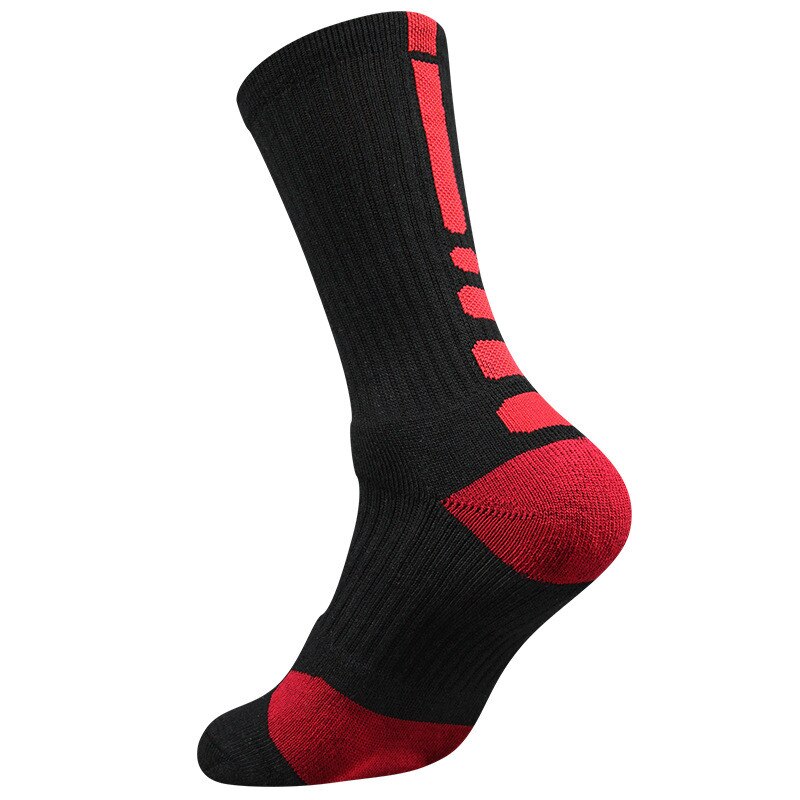 Männer Socken draussen Sport Socken Radfahren Socken Fahrrad Schuhe Für Rennrad Socken Lauf Basketball Socken EU 39-45: QJFH002-rot