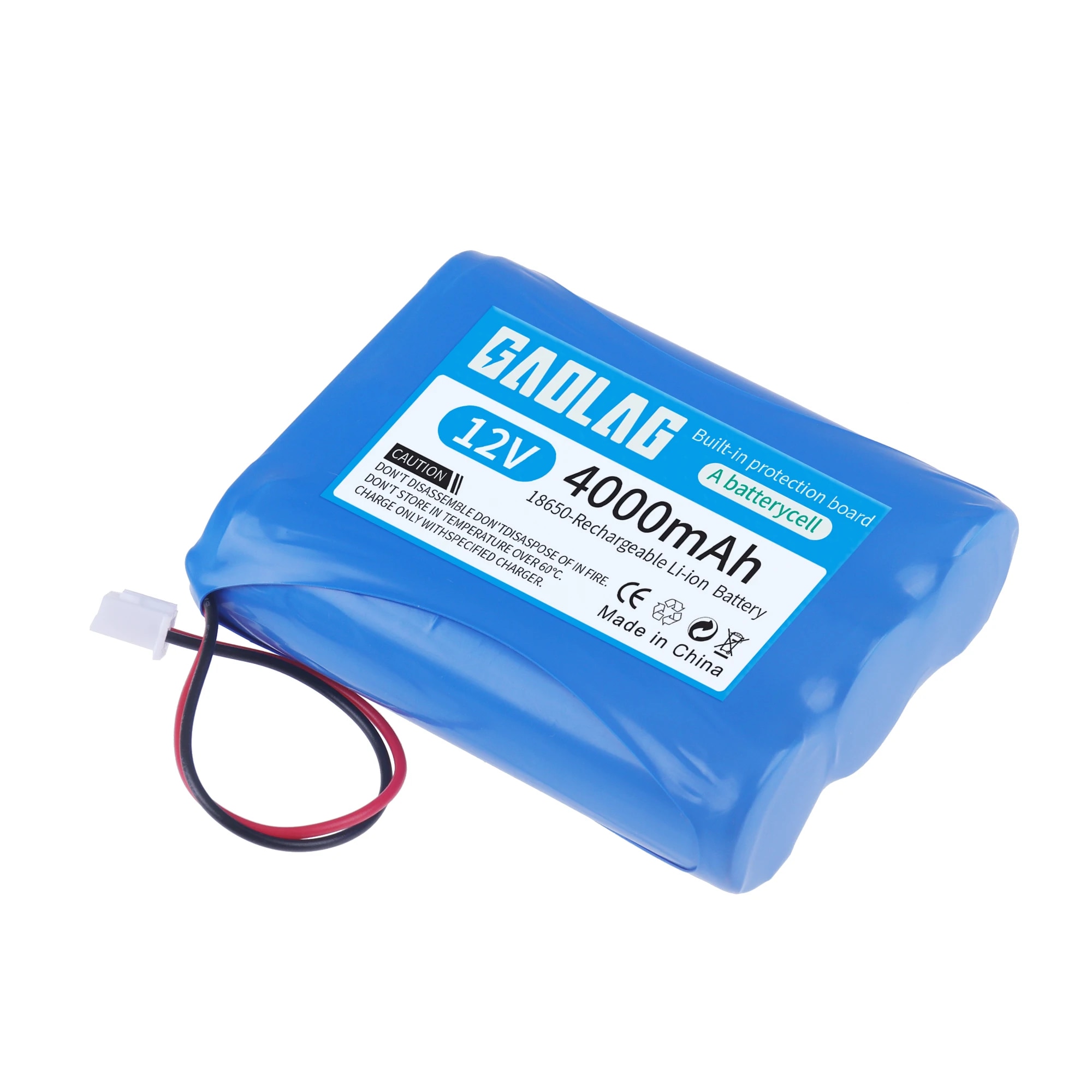 12 V 4000 mAh 18650 Lithium-Akku 3S1P für Lautsprecher, Taschenlampe, CCTV-Kamera, GPS, tragbare Suchscheinwerfer