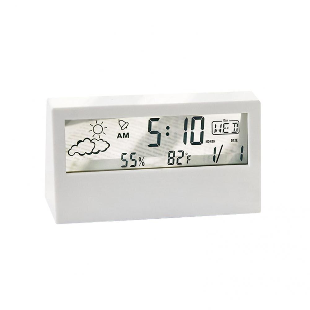 Useful Small Desk Clocks Battery Operate Mini Smart Electronic LCD Time Display Alarm Clock