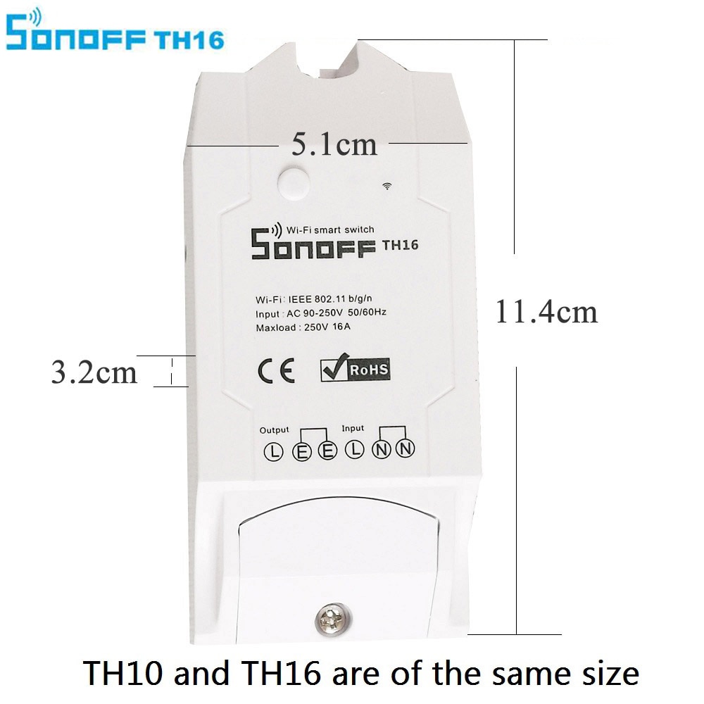 sonoff Smart home TH16 Switch test Temperature Humidity Sensor Intelligent automation module