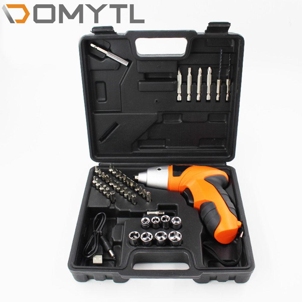 Portable Screwdriver 3.6V Battery Mini Power Rechargeable Hand Drill 220V Electric Screw Driver Tool Kit