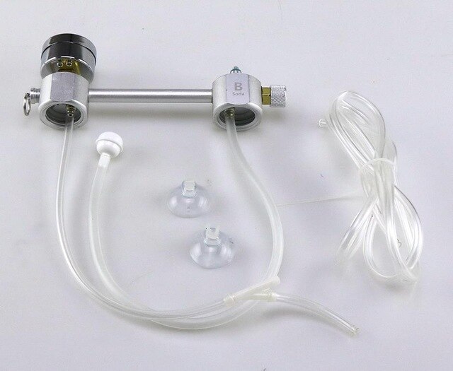 Akvarium diy  co2 generator system kit med tryk luftstrøm justering vand plante fisk aquariumco 2 ventil diffusor: Pakke a