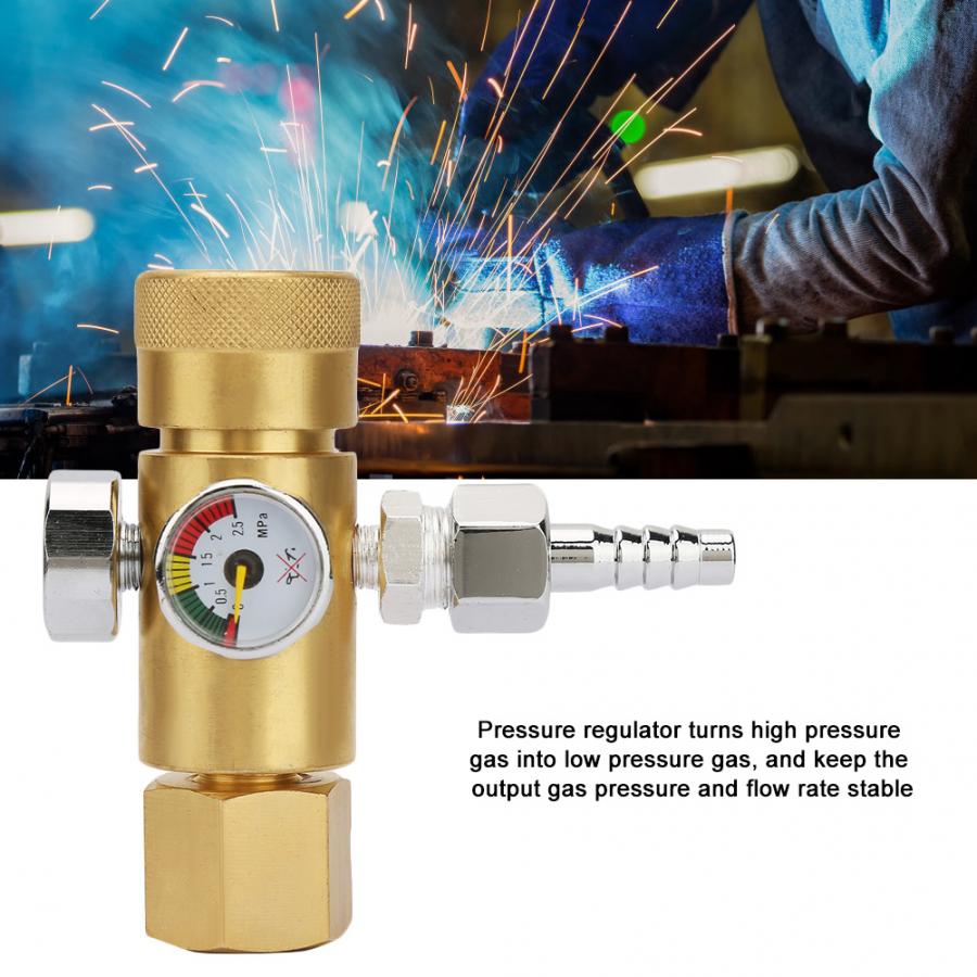 0.4-25MPa Pneumatic Tools Pressure Reducer Air Flow Regulator Gauge Meter Gas Regulator