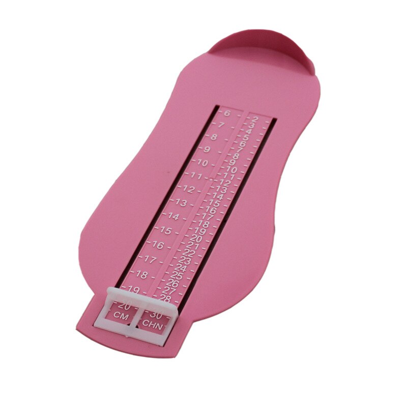 3 Colors Baby Foot Ruler Kids Foot Length Measuring device child shoes calculator for chikdren Infant Shoes Fittings Gauge Tools: Pink