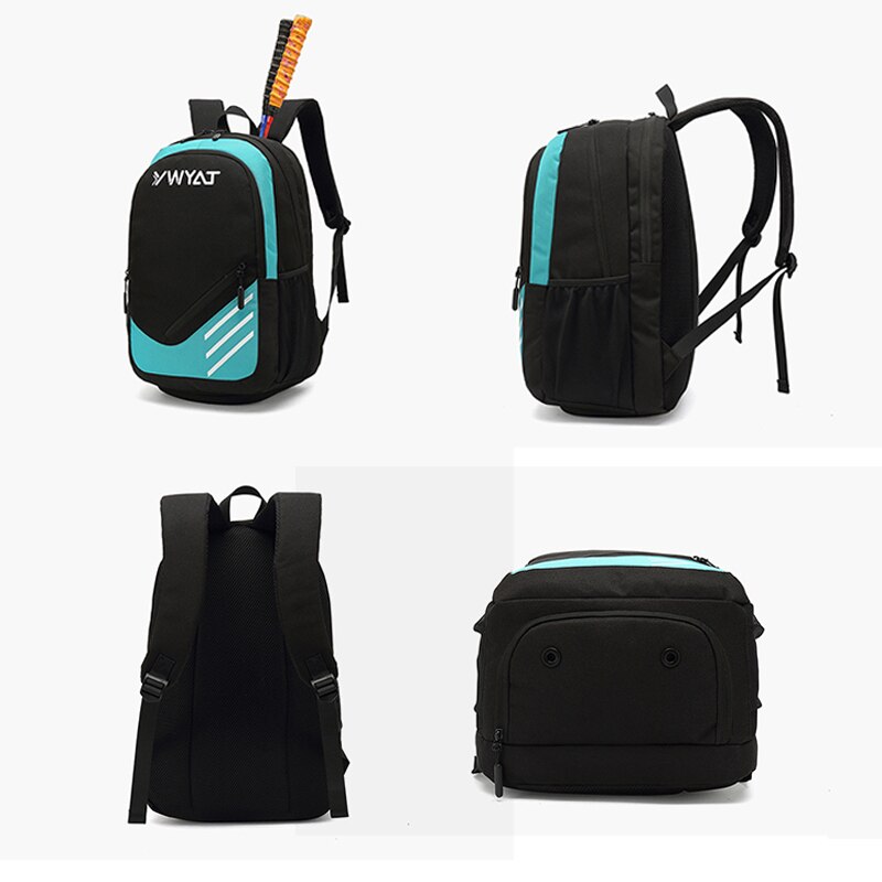 Fitnessstudio Sport Tennis Rucksack Racquetball Tennis Tasche Separaten Belüfteten Badminton Schläger Carring Tasche Schuh Fach Männer Frauen