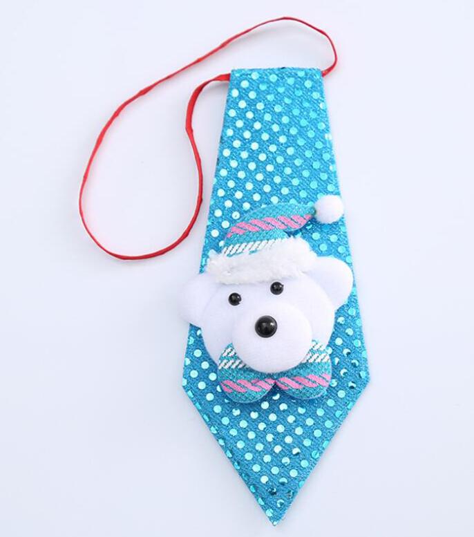RBOCOTT-Corbata de Navidad para niño, corbatas novedosas para niños, corbata de muñeco de nieve de Santa Claus para de Festival, decoración de baile de: 03