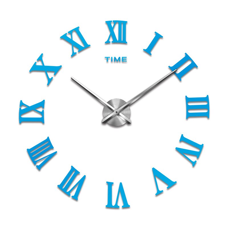 STICKER WALL Watch Clock stickers super large mirror acrylic DIY clock Roman living room bedroom wall mounted clock