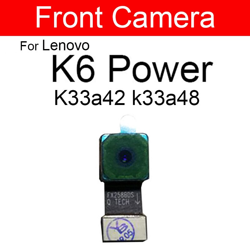 Anteriore ottavino e Posteriore Posteriore Cavo Della Flessione Della Macchina Fotografica per Lenovo K5 K6 K3 Nota A700 K50-T5 K5 Più K6 di Alimentazione k52t38 K53a48 K33a42 k33a48 Parti: K6 Power frontCamera