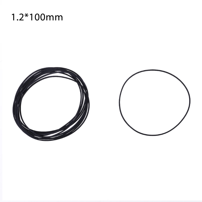 10 Pcs Flat Belts Rubber DVD Cassette Tape Recorder Turntable Strap Belt Cassette Tape Replacement Square 1.2mm: Chocolate